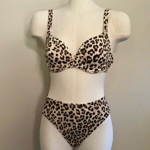 Leopard Print Women's Intimates Set